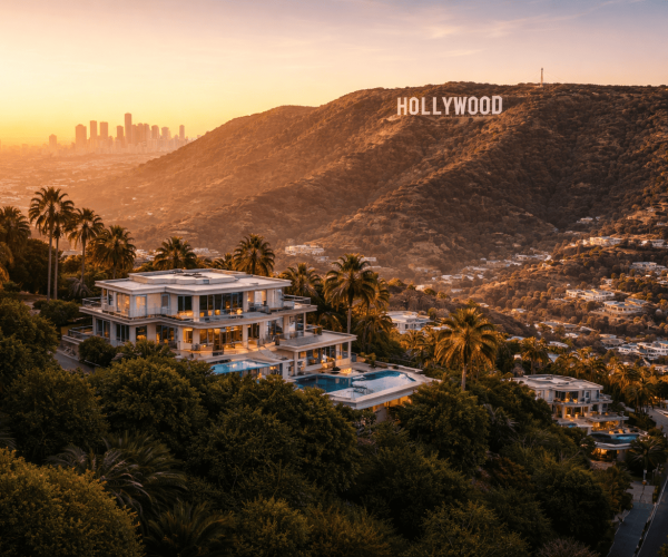 JM Transportation Service - Hollywood Hills Luxury Estate With Hollywood Sign and LA City View at Sunset