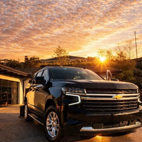 JM Transportation Black Suburban Luxury SUV Sunrise Los Angeles